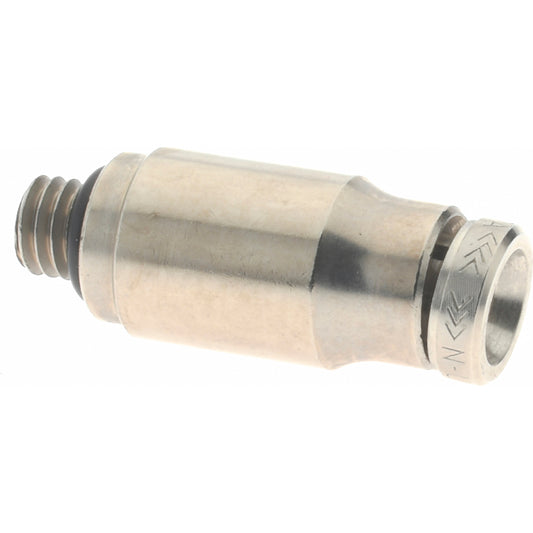 Norgren 124250210 Push-To-Connect Tube to Male & Tube to Male UNF Tube Fitting Pneufit Male Adapter, #10-32 Thread