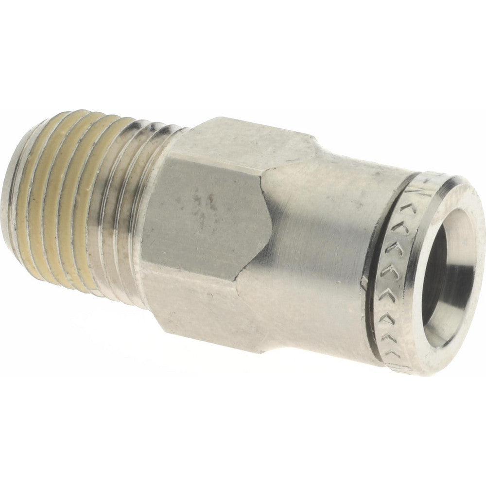Norgren 104250610 Push-To-Connect Tube to Male & Tube to Male UNF Tube Fitting Pneumatic Male Adapter, #10-32 Thread