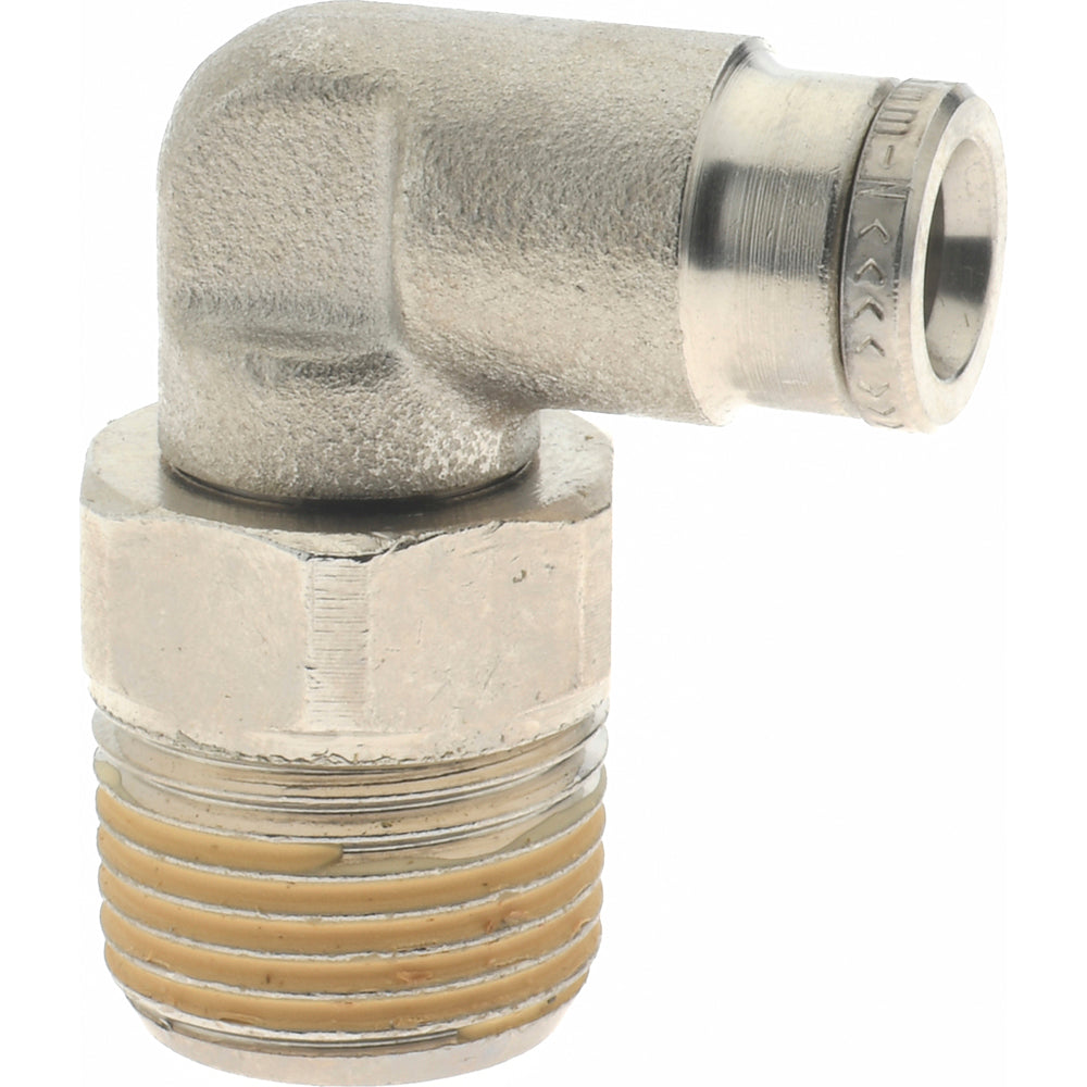 Norgren 101470638 Push-To-Connect Tube to Male & Tube to Male BSPT Tube Fitting 3/8" Thread