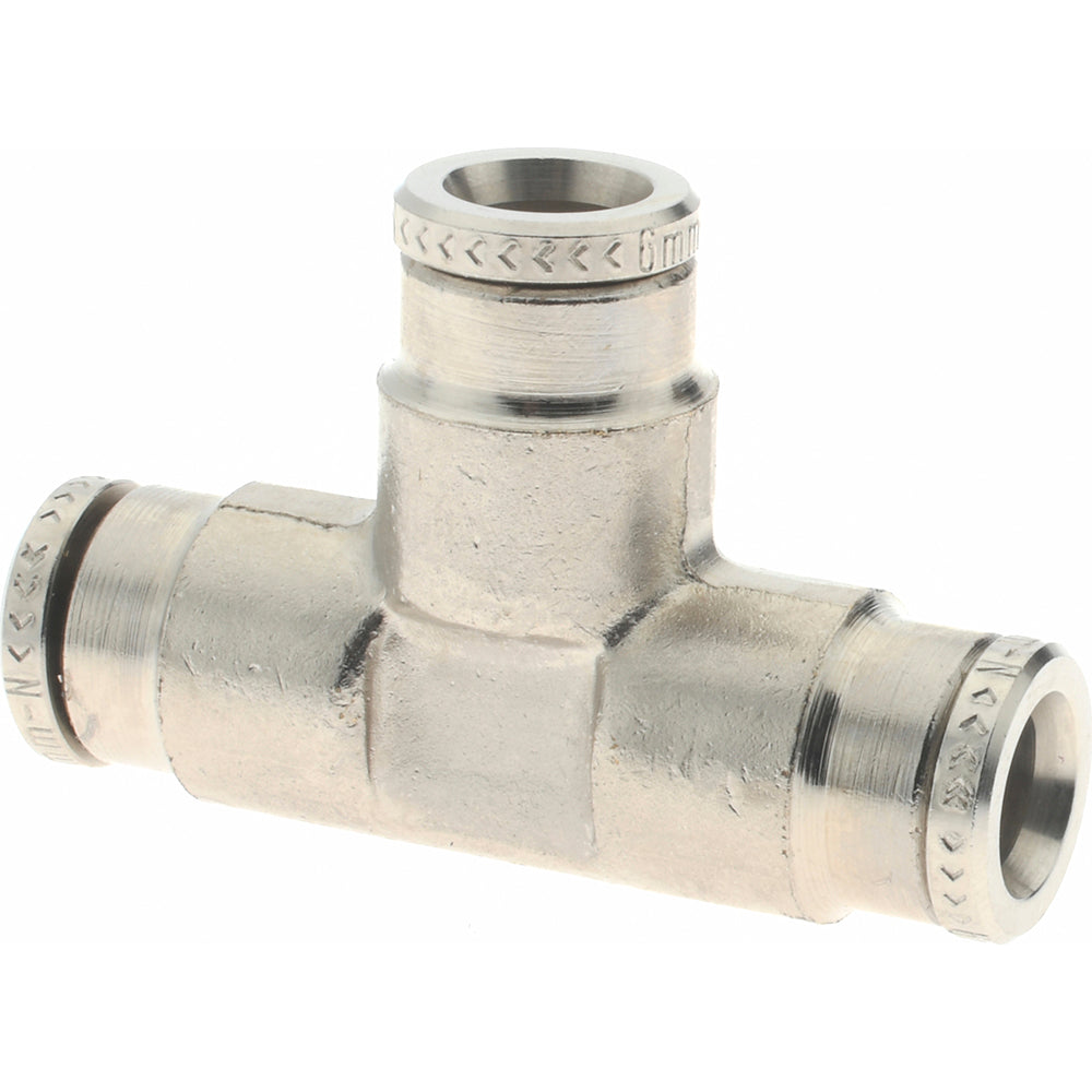 Norgren 100600600 Push-To-Connect Tube to Tube Tube Fitting Tee Connector, Tee