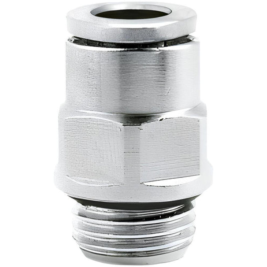Norgren 102250618 Push-To-Connect Tube to Male & Tube to Male BSPP Tube Fitting Adapter, Straight, 1/8" Thread