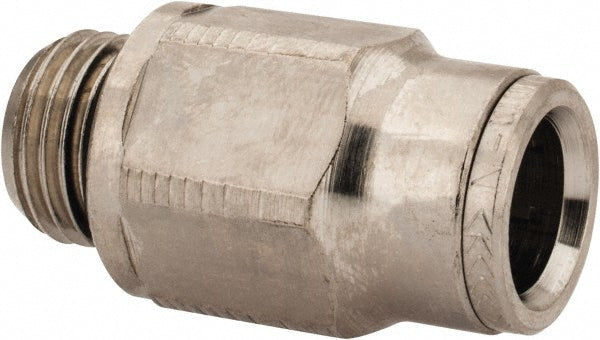 Norgren 102251028 Push-To-Connect Tube to Male & Tube to Male BSPP Tube Fitting Adapter, Straight, 1/4" Thread