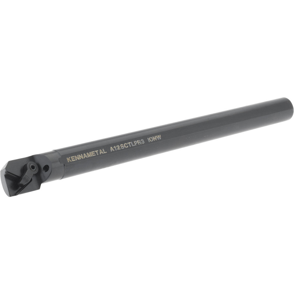 Kennametal 1094908 Indexable Boring Bar A12CTLPR3, 23.62 mm Min Bore Dia, Right Hand Cut, 3/4" Shank Dia, -5 &deg Lead Angle, Steel