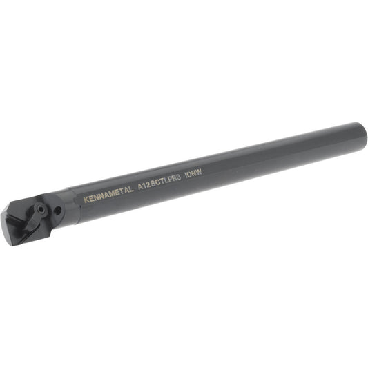 Kennametal 1094908 Indexable Boring Bar A12CTLPR3, 23.62 mm Min Bore Dia, Right Hand Cut, 3/4" Shank Dia, -5 &deg Lead Angle, Steel