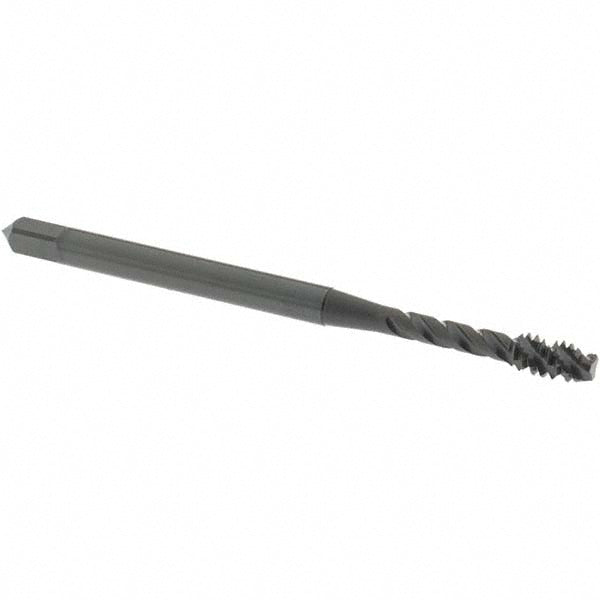 OSG 2212401 Spiral Flute Tap #6-32, UNC, 3 Flute, Modified Bottoming Chamfer, 2B Class of Fit, Vanadium High-Speed Steel, Oxide Finish