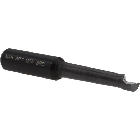APT MA6 Boring Bar 1/4" Min Bore, 1-1/4" Max Depth, Right Hand Cut, C2 Solid Carbide