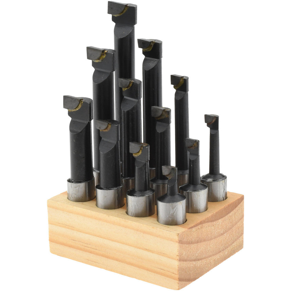 Value Collection 375-1406 5/16 to 11/16" Min Dia, 3/4 to 3-3/4" Max Depth, 5/8" Shank Dia, 2-1/4 to 5-1/4" OAL Boring Bar Set