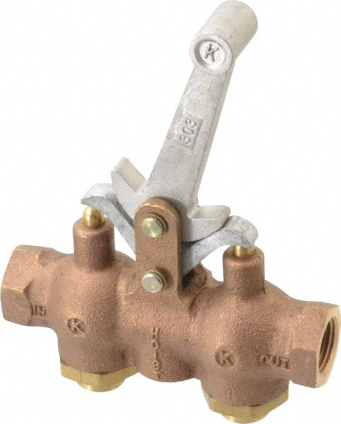 Kingston 303-4 Manually Operated Valve Hoist Control Valve, Dead Man Style Lever Actuated