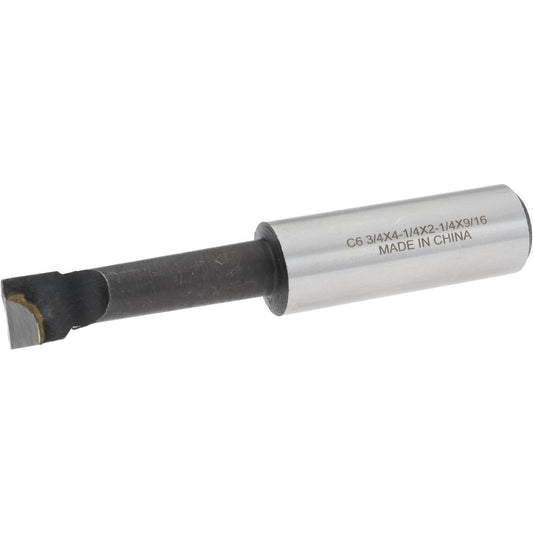 Value Collection 375-1656 Boring Bar 2-1/4" Max Depth, Right Hand, 3/4" Shank Dia, C6 Carbide-Tipped