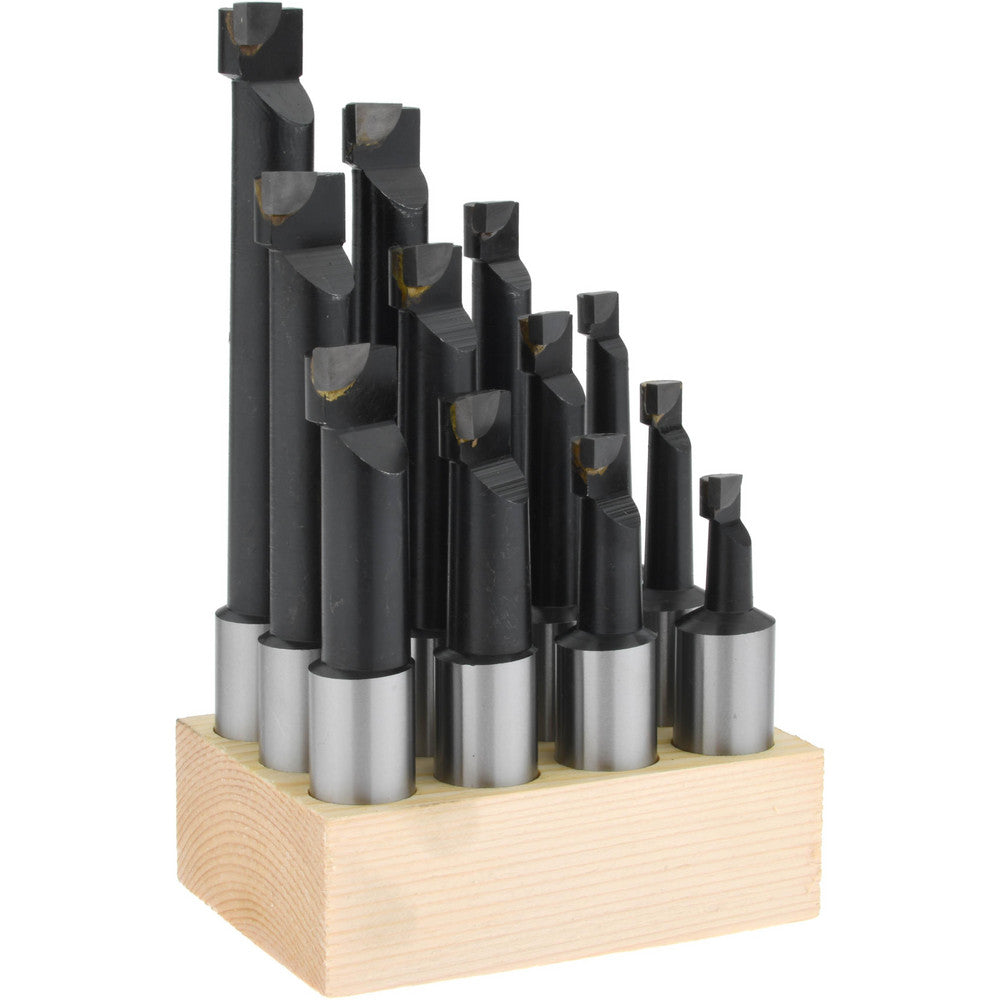 Value Collection 375-1606 7/16 to 13/16" Min Dia, 1-1/8 to 4-1/2" Max Depth, 3/4" Shank Dia, 3-1/8 to 6-1/2" OAL Boring Bar Set