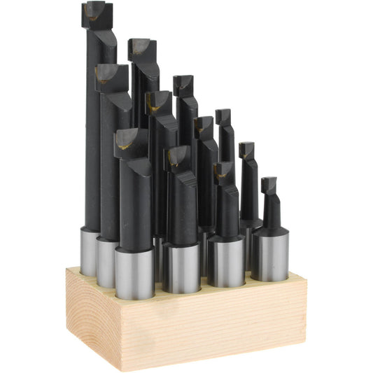 Value Collection 375-1606 7/16 to 13/16" Min Dia, 1-1/8 to 4-1/2" Max Depth, 3/4" Shank Dia, 3-1/8 to 6-1/2" OAL Boring Bar Set