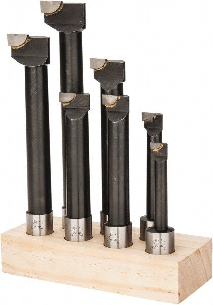 Value Collection 375-1806 9/16 to 1-5/8" Min Dia, 3 to 7-1/2" Max Depth, 1" Shank Dia, 5 to 9-1/2" OAL Boring Bar Set