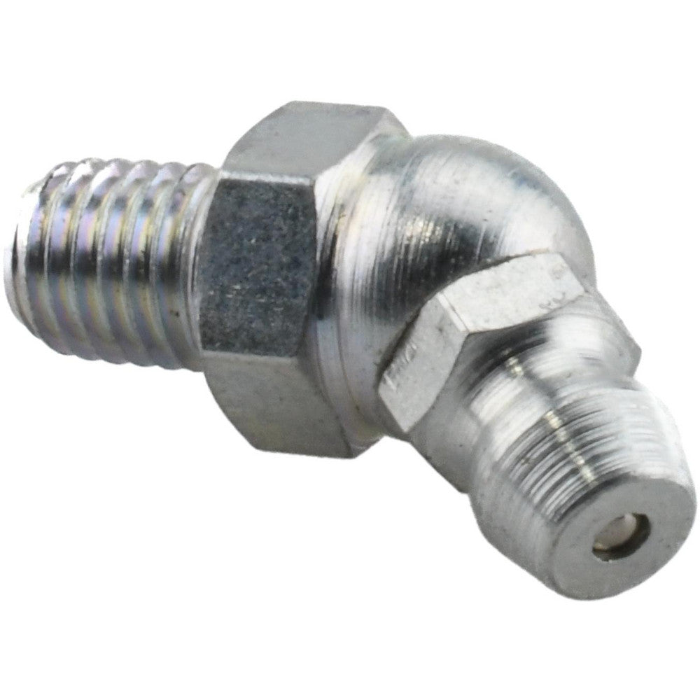 Pro-Lube GFT/14/28/45L-5 Standard Grease Fitting 45 &deg Head, 1/4-28 NF