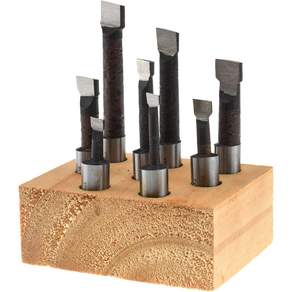 Value Collection 375-1007 3/16 to 3/8" Min Dia, 9/16 to 1-7/8" Max Depth, 3/8" Shank Dia, 1-13/16 to 3-1/8" OAL Boring Bar Set
