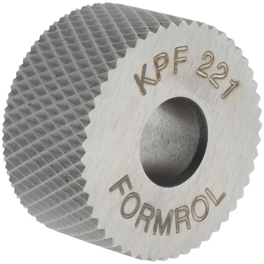 Select KPF-221 Standard Knurl Wheel 3/4" Dia, 90 &deg Tooth Angle, 21 TPI, Diamond, High Speed Steel