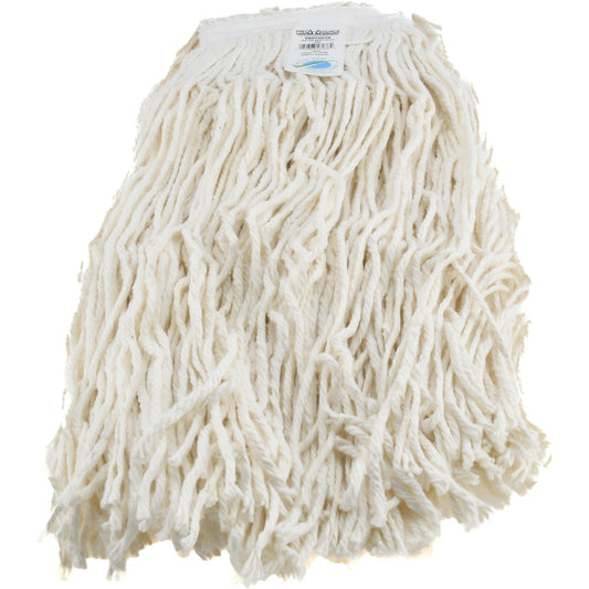 Pro-Source 08070039 Wet Mop Cut Clamp Jaw, X-Large, White Mop, Rayon