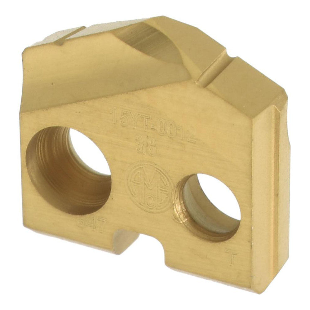 Allied Machine and Engineering 15YT-0012 Spade Drill Insert 3/8" Dia, Seat Size Y, Cobalt, 132 deg Point
