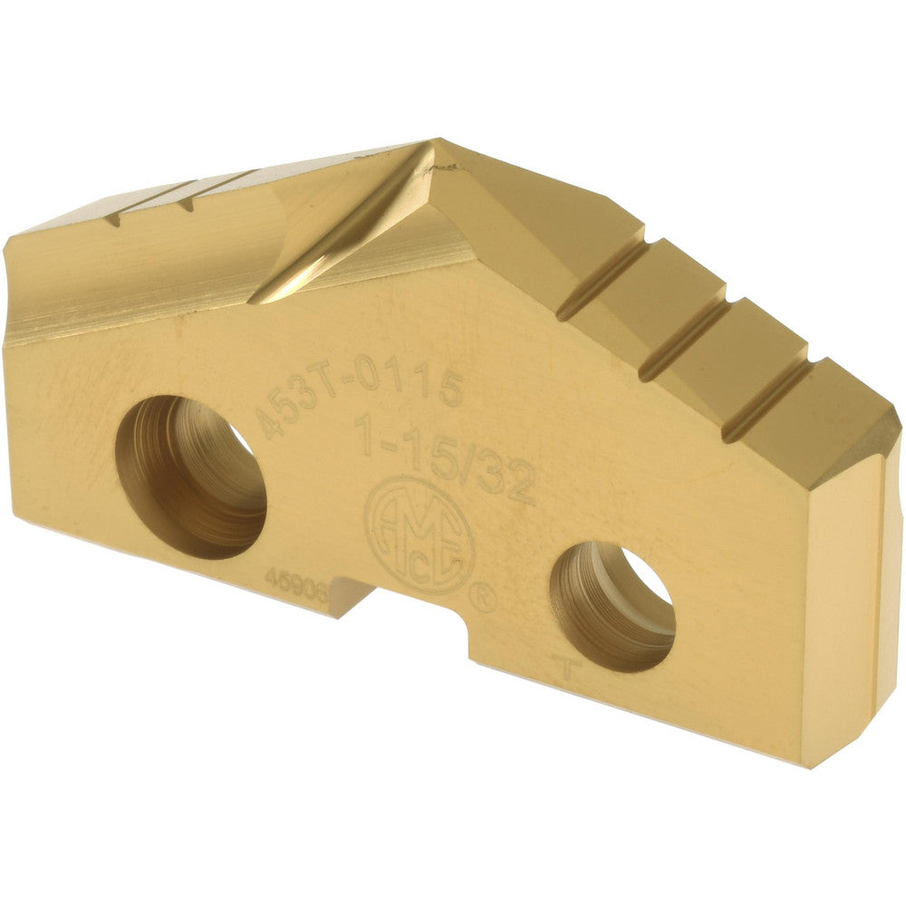 Allied Machine and Engineering 453T-0115 Spade Drill Insert 1-15/32" Dia, Seat Size 3, Cobalt, 132 deg Point
