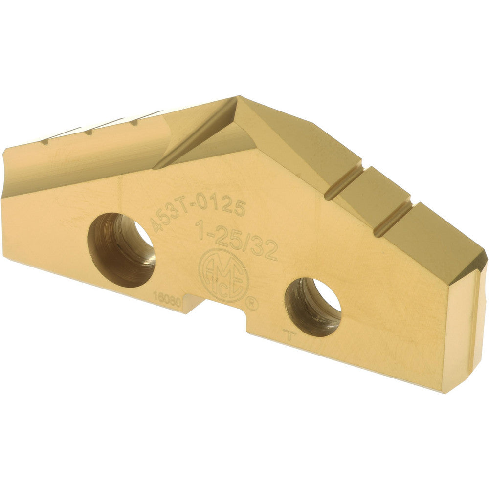 Allied Machine and Engineering 453T-0125 Spade Drill Insert 1-25/32" Dia, Seat Size 3, Cobalt, 132 deg Point