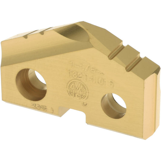 Allied Machine and Engineering 132T-1.015 Spade Drill Insert 1-1/64" Dia, Seat Size 2, High Speed Steel, 132 deg Point
