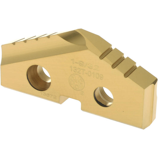 Allied Machine and Engineering 132T-0109 Spade Drill Insert 1-9/32" Dia, Seat Size 2, High Speed Steel, 132 deg Point