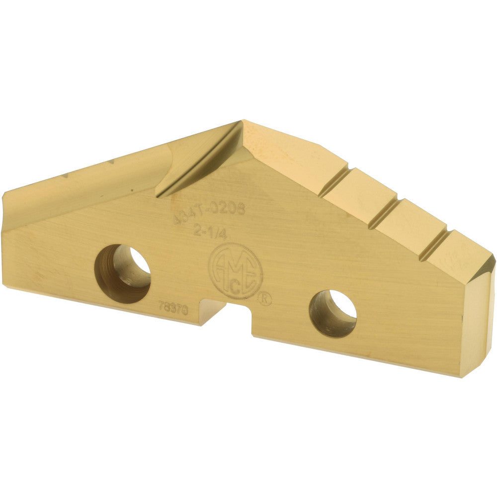 Allied Machine and Engineering 434T-0208 Spade Drill Insert 2-1/4" Dia, Seat Size 4, High Speed Steel, 132 deg Point