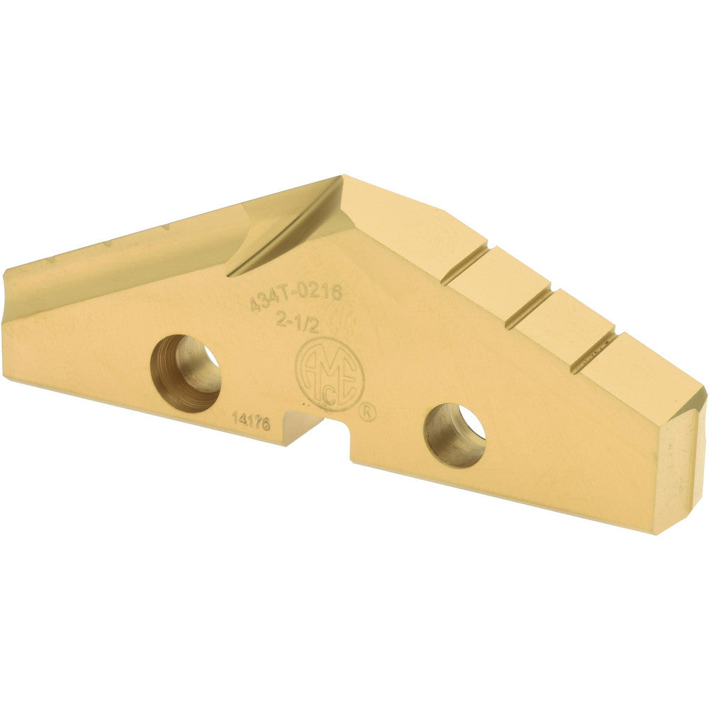 Allied Machine and Engineering 434T-0216 Spade Drill Insert 2-1/2" Dia, Seat Size 4, High Speed Steel, 132 deg Point