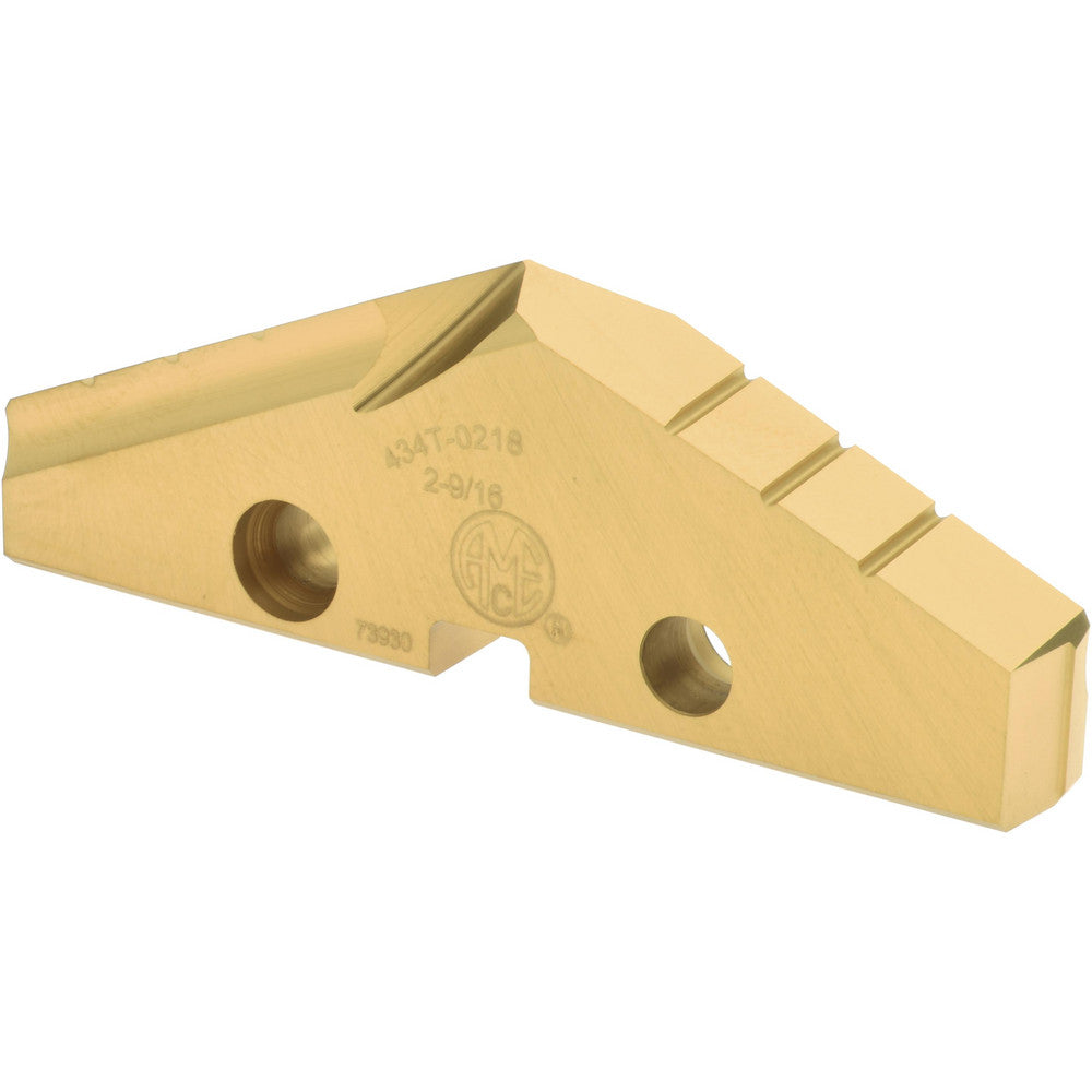 Allied Machine and Engineering 434T-0218 Spade Drill Insert 2-9/16" Dia, Seat Size 4, High Speed Steel, 132 deg Point
