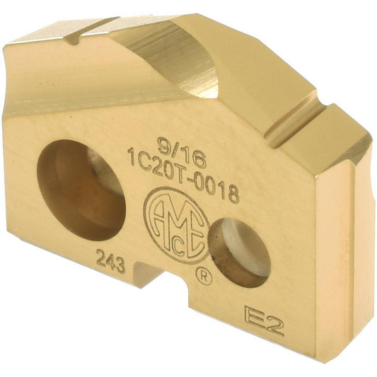 Allied Machine and Engineering 1C20T-0018 Spade Drill Insert 9/16" Dia, Seat Size 0, Carbide, 132 deg Point