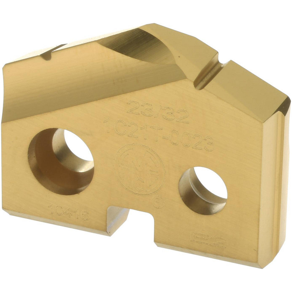 Allied Machine and Engineering 1C21T-0023 Spade Drill Insert 23/32" Dia, Seat Size 1, Carbide, 132 deg Point