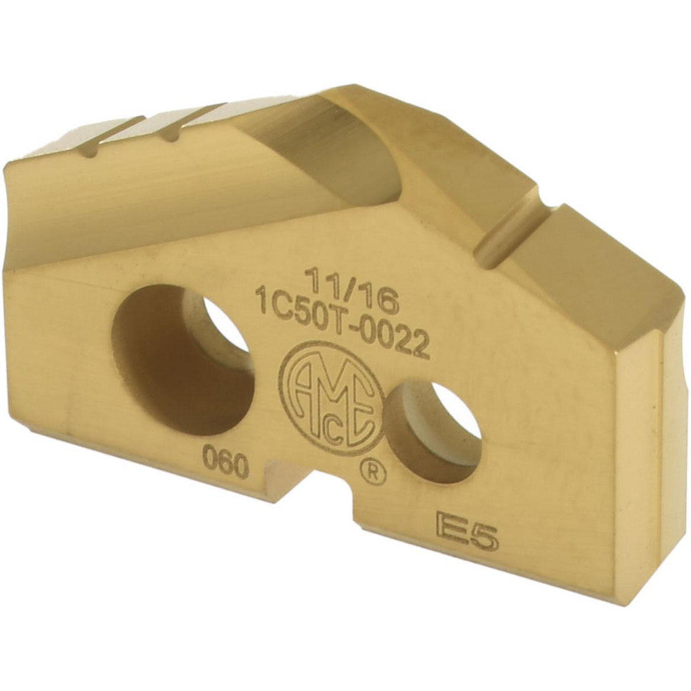Allied Machine and Engineering 1C50T-0022 Spade Drill Insert 11/16" Dia, Seat Size 0, Carbide, 132 deg Point