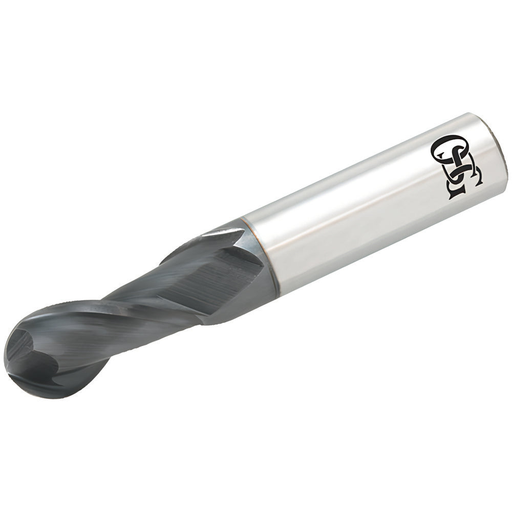OSG HP421-2500-BN Ball End Mill 0.25" Dia, 0.75" LOC, 2 Flute, Solid Carbide
