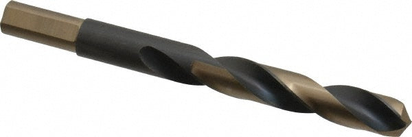 Triumph Twist Drill 092627 Reduced Shank Drill Bit 27/64'' Dia, 3/8'' Shank Dia, 135 °, High Speed Steel