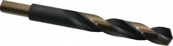 Triumph Twist Drill 092632 Reduced Shank Drill Bit 1/2'' Dia, 3/8'' Shank Dia, 135 °, High Speed Steel