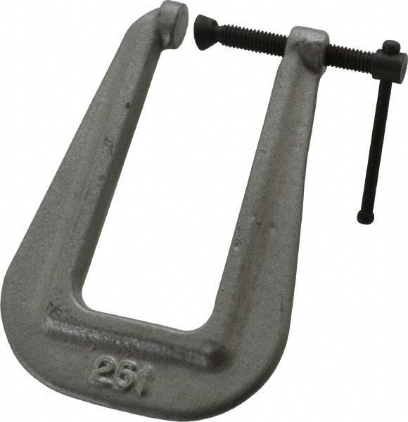 Wilton 42510 Light-Duty 1" Max Opening, 3" Throat Depth, Ductile Iron Standard C-Clamp
