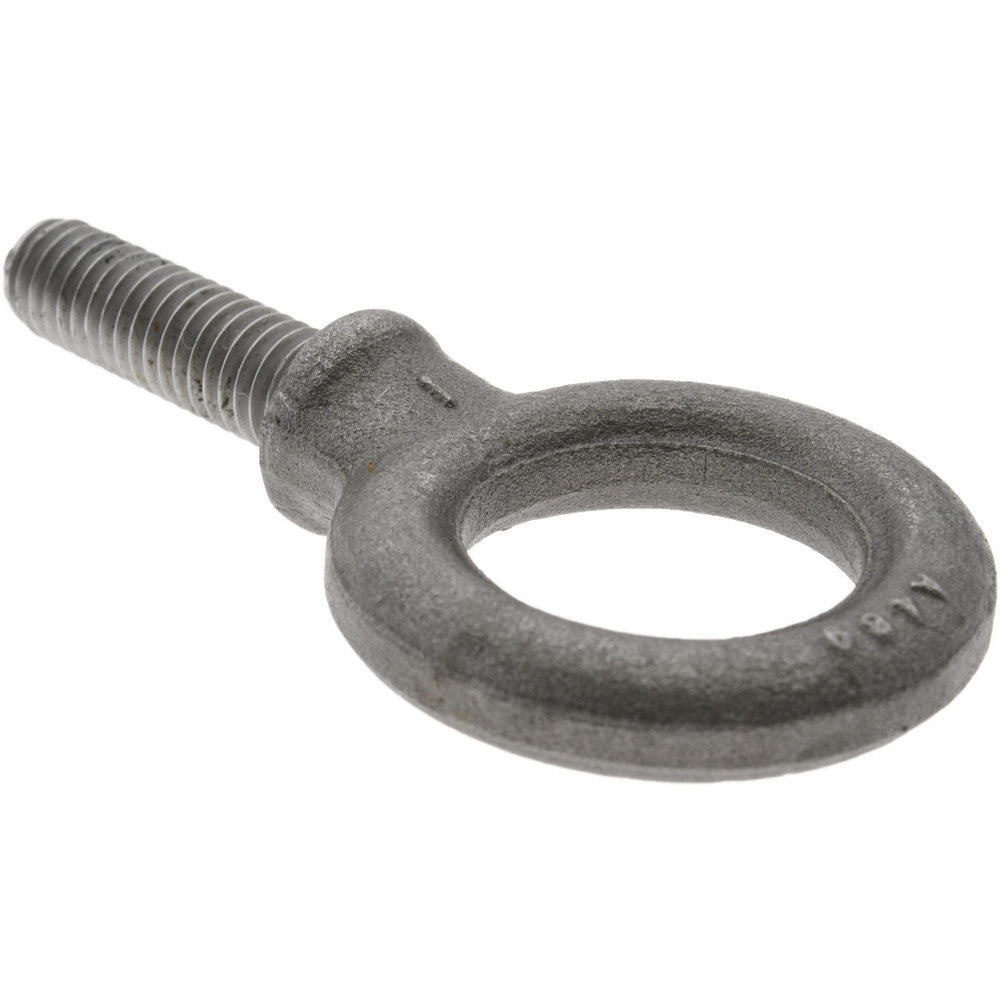 Cleveland-City Forge Inc 14631 Fixed Lifting Eye Bolt With Shoulder, 1,300 lb Capacity, 3/8-16 Thread, Grade 1030 Steel