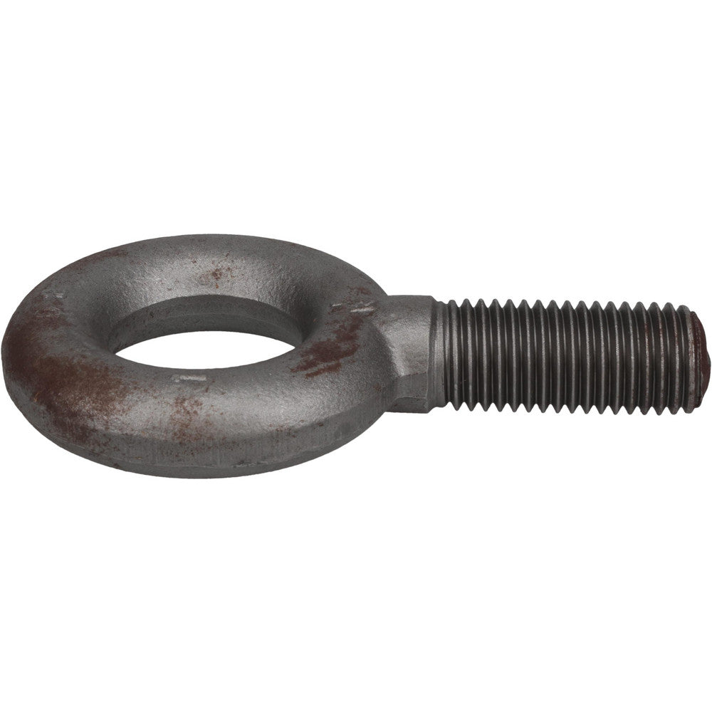 Cleveland-City Forge Inc 13702 Fixed Lifting Eye Bolt Without Shoulder, 9,000 lb Capacity, 1-8 Thread, Grade 1030 Steel