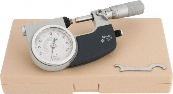 Mitutoyo 510-131 Mechanical Outside Micrometer 1" Range, 0.0005" Graduation