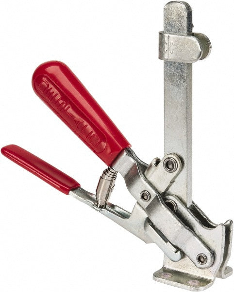 De-Sta-Co 207-LR Manual Hold-Down Toggle Clamp Vertical, 500 lb Capacity, Solid Bar, Flanged Base
