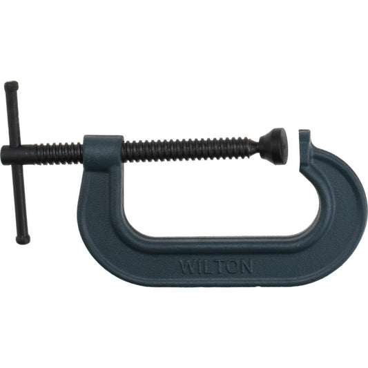 Wilton 14742 C-Clamp 4" Max Opening, 2-5/16" Throat Depth, Regular-Duty, Forged Steel Body