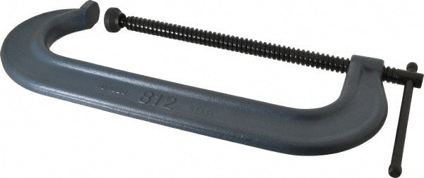 Wilton 14798 C-Clamp 12" Max Opening, 3-7/8" Throat Depth, Forged Steel