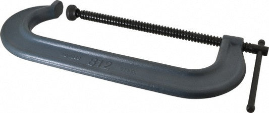 Wilton 14798 C-Clamp 12" Max Opening, 3-7/8" Throat Depth, Forged Steel