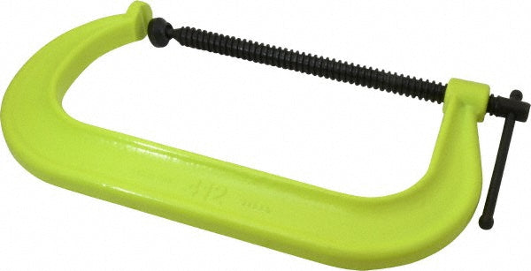 Wilton 14307 Regular-Duty 12-1/4" Max Opening, 6-5/16" Throat Depth, Forged Steel Standard C-Clamp