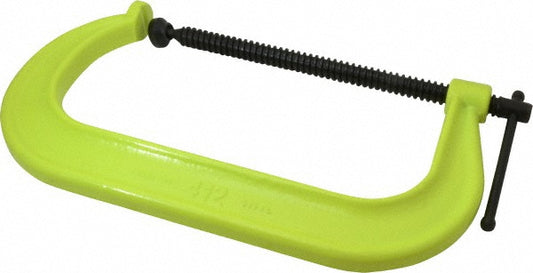 Wilton 14307 Regular-Duty 12-1/4" Max Opening, 6-5/16" Throat Depth, Forged Steel Standard C-Clamp