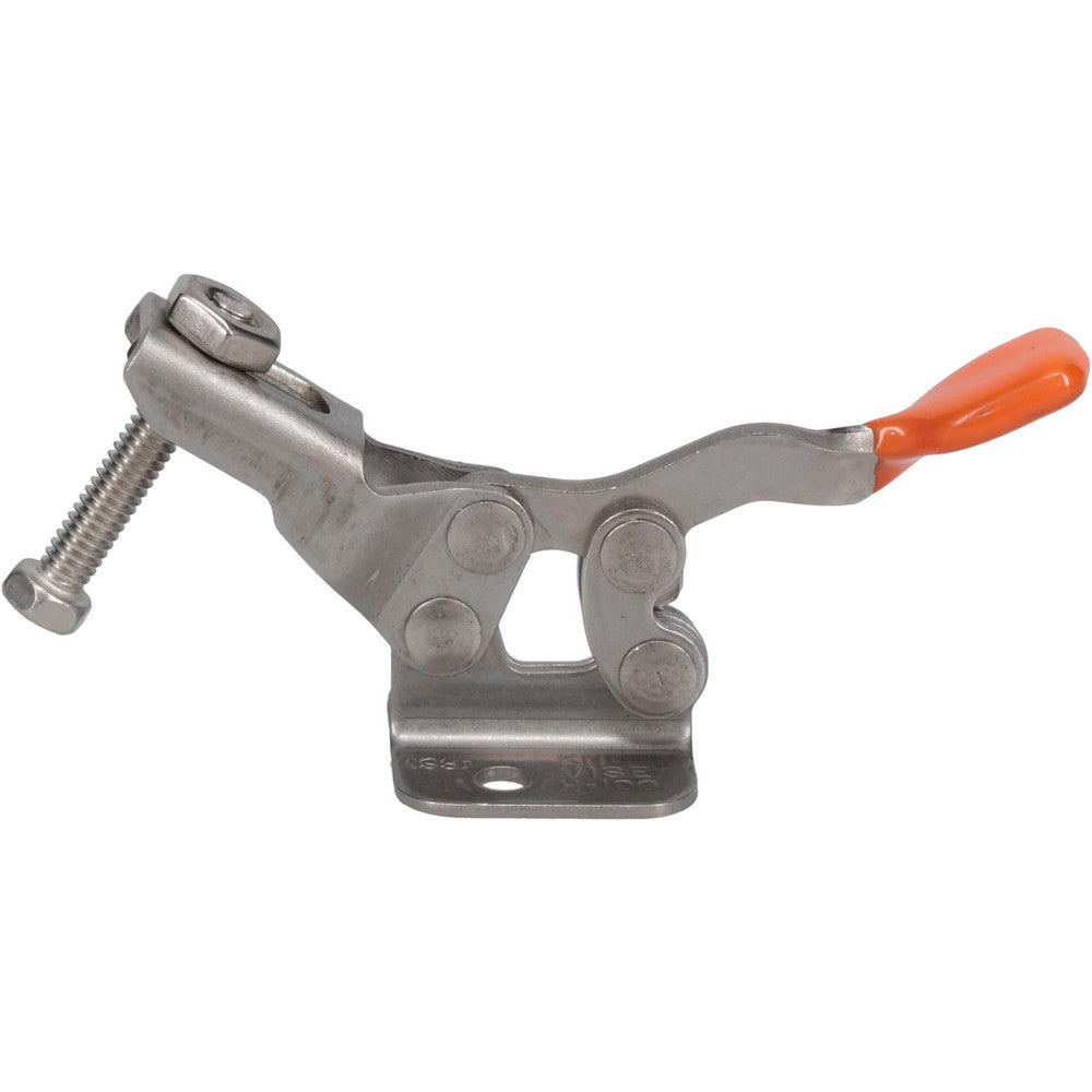 Lapeer H-100(SS) Manual Hold-Down Toggle Clamp Horizontal, 100 lb Capacity, U-Bar, Flanged Base