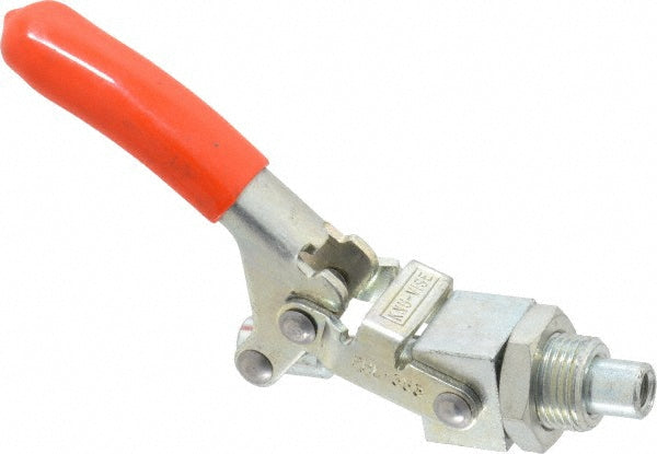 Lapeer PHL-353 Standard Straight Line Action Clamp 350 lb Load Capacity, 1.5" Plunger Travel, Mounting Plate Base, Carbon Steel