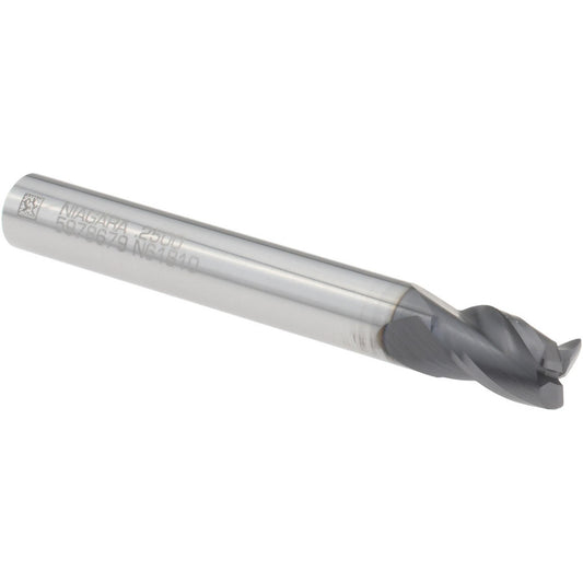 Seco 17003408 Corner Radius End Mill 1/4" Dia, 3/8" LOC, 0.0200" Radius, 3 Flute, Solid Carbide