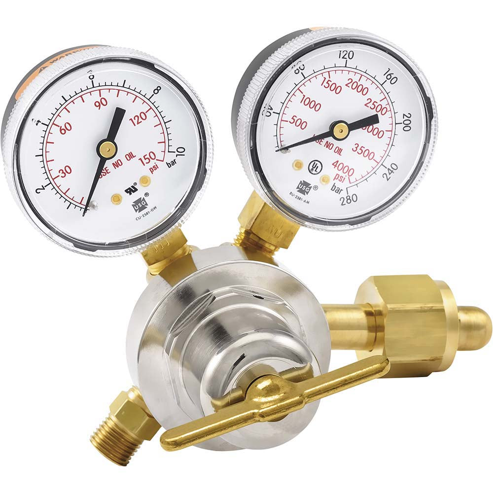 Smith/Miller 30-100-540 540 CGA Inlet Connection, B Fitting, 100 Max psi, Oxygen Welding Regulator