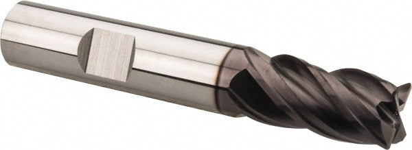 Kyocera SGS Precision Tools 36866 Corner Radius End Mill 1/2" Dia, 1" LOC, 0.03" Radius, 4 Flutes, Solid Carbide