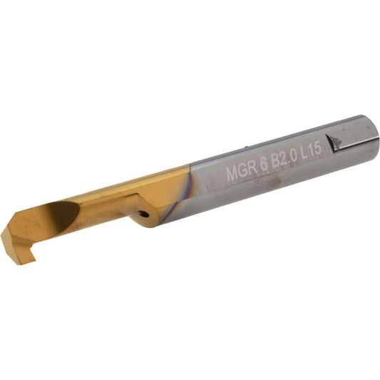 Carmex MGR6B2.0L15 Grooving Tool Right Hand, 4.00 mm Shank Dia, 2.00 mm Groove Width